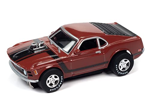 Auto World Super III 1970 Ford Boss Mustang (Red) HO Scale Slot Car
