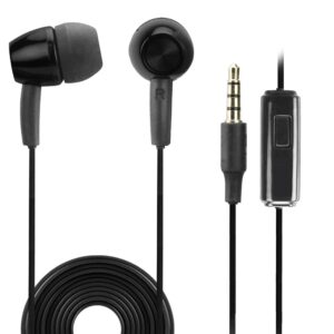 in-ear stereo earbuds compatible with bose bose quietcomfort 45 digital+ hands-free built-in microphone true solid crisp clear audio! (3.5mm, 1/8, 3.5ft, black)