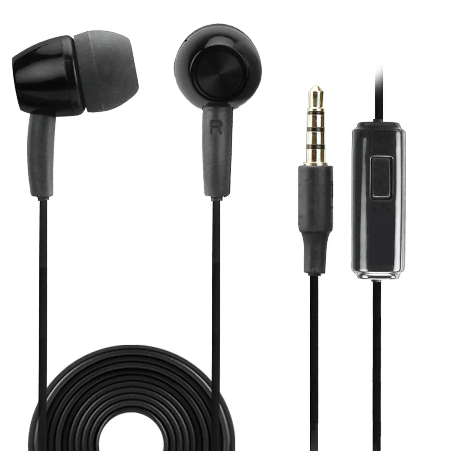 in-Ear Stereo Earbuds Compatible with Bose Bose QuietComfort 45 Digital+ Hands-Free Built-in Microphone True Solid Crisp Clear Audio! (3.5mm, 1/8, 3.5ft, Black)