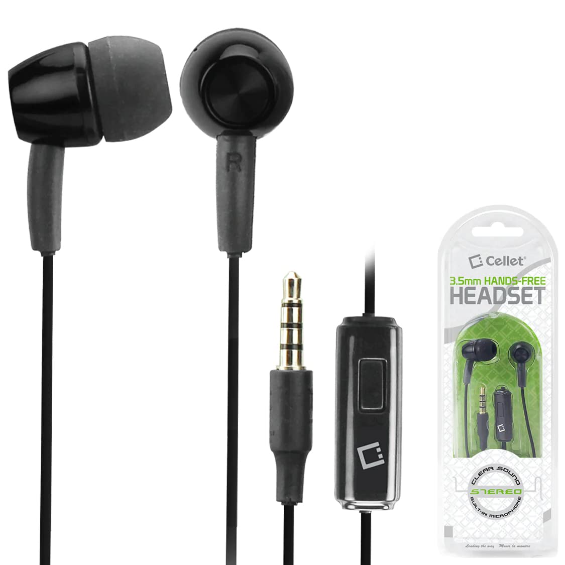 in-Ear Stereo Earbuds Compatible with Bose Bose QuietComfort 45 Digital+ Hands-Free Built-in Microphone True Solid Crisp Clear Audio! (3.5mm, 1/8, 3.5ft, Black)