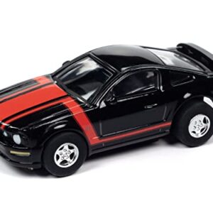 Auto World Super III 2005 Ford Mustang GT (Black) HO Scale Slot Car