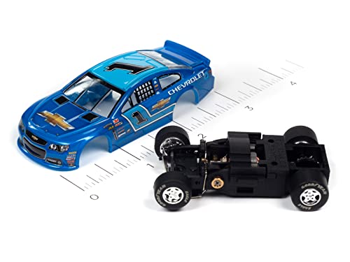 Auto World Super III 2015 Chevy SS Stock Car (Blue) HO Scale Slot Car