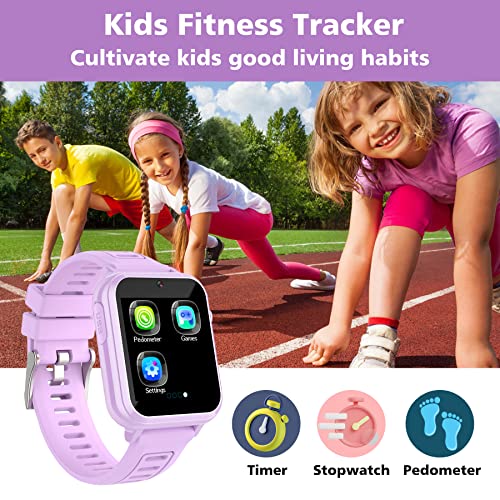 Smart Watch for Kids, Kids Smart Watch Boys with 24 Games, Camera, Music Player, Video and Audio Recording, Alarm Clock, Calendaring, HD Touchscreen Toddler Watch Gift for 3-12 Years Old Boys Girls