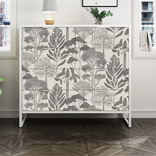 Forest Modern Wallpaper Peel and Stick Wallpaper Jungle Contact Paper for Cabinets Self Adhesive Removable Wallpaper for Bathroom Bedroom Vintage Wallpaper for nursery Kids Vinyl Waterproof 17.3”×393”