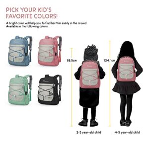 MOUNTAINTOP Kids Backpack for Boys Girls Preschool Kindergarten Children Lightweight Daypack, Pink 8.7x5.9x15