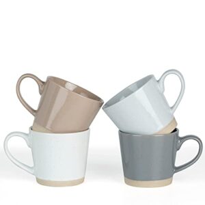 famiware coffee mug set for 4, multi-color