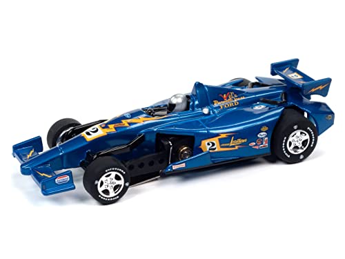 Auto World Super III 2014 INDY Car (JL Special Blue #2) HO Scale Slot Car