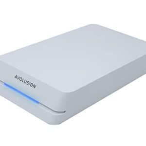 Avolusion HDDGear Pro 8TB 7200RPM USB 3.0 External Gaming Hard Drive (for PS5) White - 2 Year Warranty