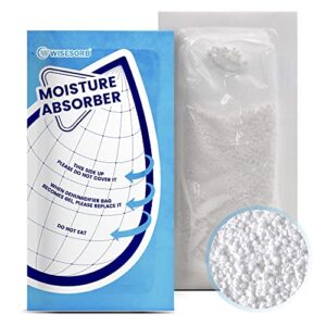 wisesorb 25 gram 10 packs moisture absorbers, dehumidifier bags for bathrooms, basements, rvs, humidity packets for closet