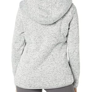Reebok Girls' Sherpa Lined Sweater Fleece Jacket, Heather Grey, 6X