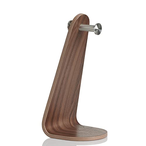 urbanplus Universal Headphone Stand Wood, Walnut Headset Stand for Desk, Walnut Gaming Headphone Holder Compatible for Sennheiser, Bose, Beats, Razer, AKG, Airpod Max, HyperX, Sony PS4 etc.