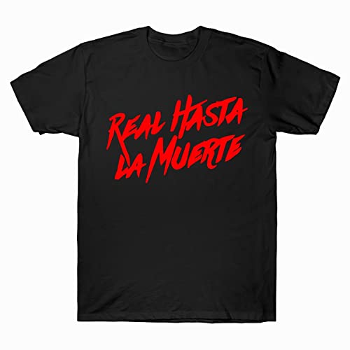 Anuel-AA-Real-Hasta-La-Muerte Shirt for Men Women Poster t Shirt Costume t Shirts for Mens Tshirt Black Large