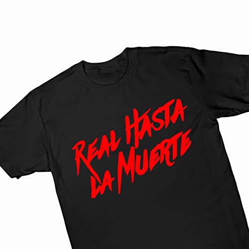 Anuel-AA-Real-Hasta-La-Muerte Shirt for Men Women Poster t Shirt Costume t Shirts for Mens Tshirt Black Large