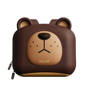 zoy zoii bear backpack for boys girls, cute backpack for kids, mini preschool travel bag for toddler, ages 3-6