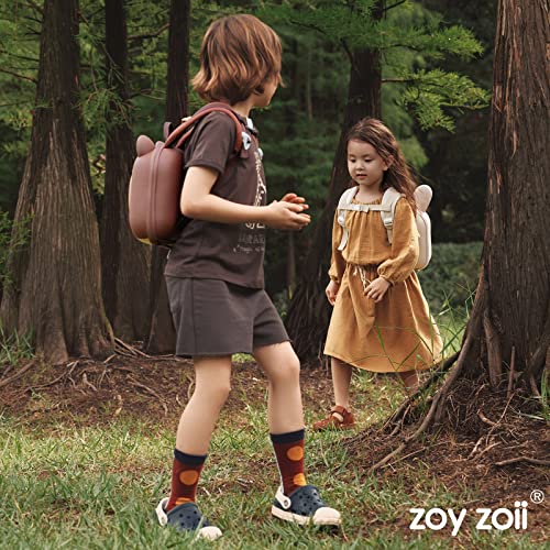 Zoy zoii Bear Backpack for Boys Girls, Cute Backpack for Kids, Mini Preschool Travel Bag for Toddler, Ages 3-6