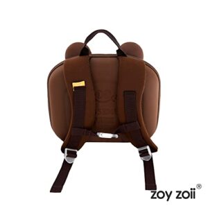 Zoy zoii Bear Backpack for Boys Girls, Cute Backpack for Kids, Mini Preschool Travel Bag for Toddler, Ages 3-6