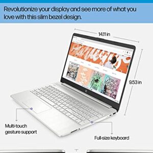 HP 15 Business Laptop, 15.6" HD Display, AMD Ryzen 7 5700U, Windows 11 Pro, 16GB RAM, 256GB SSD, WiFi 6, Bluetooth, Full-Size Keyboard, Thin & Portable, Long Battery Life, Durlyfish