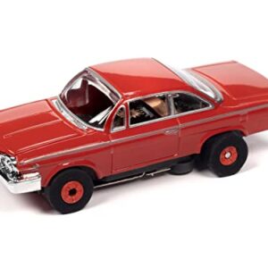 Auto World Thunderjet OK Used Cars 1962 Chevrolet Bel Air Coupe (Red) HO Scale Slot Car