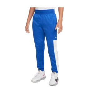 nike big boys therma-fit elite basketball pants (game royal/white, medium)