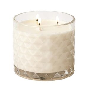 gold canyon™ - candy cane crunch scented candle, three-wick, 100% natural soy wax, notes of cool peppermint, creamy white chocolate, and sweet candy canes