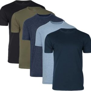 True Classic Tees Premium Fitted Men's T-Shirts - 5 Pack Crew Neck