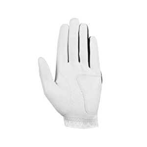 Callaway Golf Women's Weather Spann Premium Synthetic Golf Glove  (White, Single, Small, New Model , Standard, Worn on Left Hand)