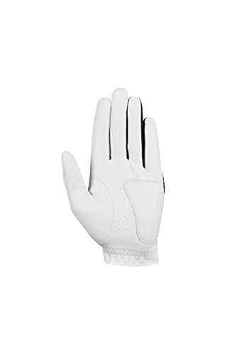 Callaway Golf Women's Weather Spann Premium Synthetic Golf Glove  (White, Single, Small, New Model , Standard, Worn on Left Hand)