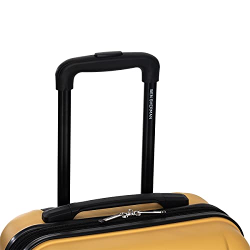 Ben Sherman Spinner Travel Upright Luggage Hereford, Mustard, 8-Wheel 28