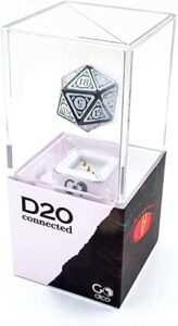 godice d20 connected – the world’s first connected polyhedral dice for online rpg play. connects to roll20, foundry vtt, and discord platforms. physical die, real-time calculations. cool tech inside