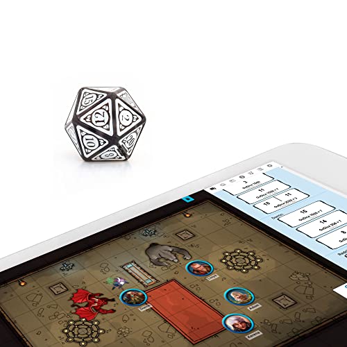 GoDice D20 Connected – The World’s First Connected Polyhedral Dice for Online RPG Play. Connects to Roll20, Foundry VTT, and Discord Platforms. Physical Die, Real-Time Calculations. Cool Tech Inside