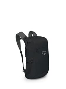 osprey ultralight dry stuff pack 20l hiking backpack, black, o/s