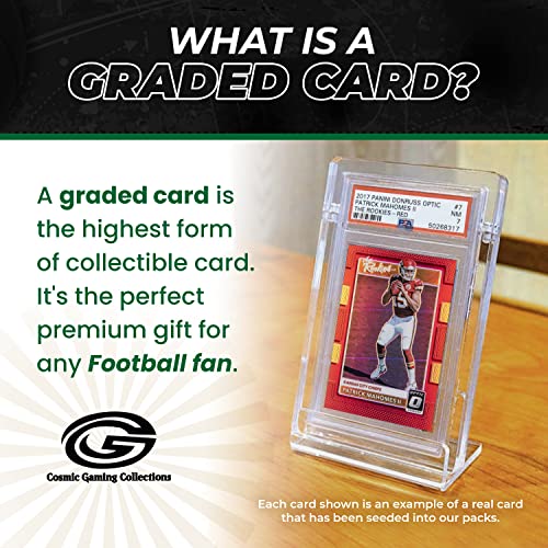 NFL Graded Card Mystery Booster Pack | PSA or BGS Graded Football Card | Grade 7+ Guaranteed | Contains One Graded Vintage, Rookie, Hall of Famer or Current Star Card | by Cosmic Gaming Collections