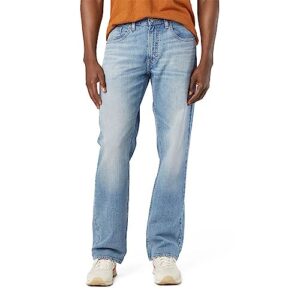 signature by levi strauss & co. gold label men's relaxed fit flex jeans, (new) palisade-stretch waistband, 40wx30l