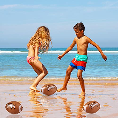 WELLVO Football Beach Balls 24 Pack 12" Beach Balls Party Favors Inflatable Beach Balls Bulk Summer Swimming Pool Beach Games Toys for Kids Sports Outdoor Activity Beach Party Decoration Supplies