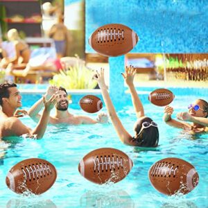 WELLVO Football Beach Balls 24 Pack 12" Beach Balls Party Favors Inflatable Beach Balls Bulk Summer Swimming Pool Beach Games Toys for Kids Sports Outdoor Activity Beach Party Decoration Supplies