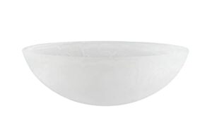 aspen creative 23519-11, alabaster replacement glass shade for medium base socket torchiere lamp, swag lamp and pendant & island fixture, 11-7/8" diameter x 4" height