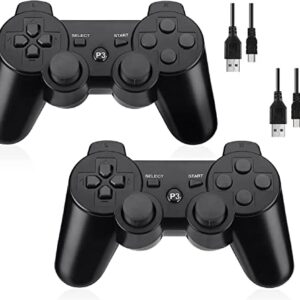 Prodico Wireless Controller for PS3,Double Shock Rechargeable Analog Controller for PS3 2 Pack