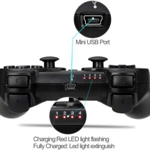 Prodico Wireless Controller for PS3,Double Shock Rechargeable Analog Controller for PS3 2 Pack