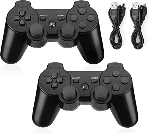 Prodico Wireless Controller for PS3,Double Shock Rechargeable Analog Controller for PS3 2 Pack