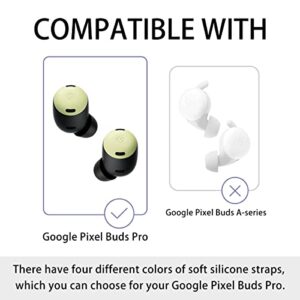 YIPINJIA for Google Pixel Buds Pro Strap, Soft Silicone Special Anti-Skid Design Sports Anti Lost Strap Lanyard Accessories Compatible with Google Pixel Buds Pro Earbuds Neck Rope Cord - Black