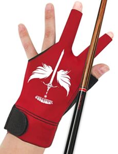 animsword breathable and comfortable billiard pool gloves fits on left hand or right hand for snooker cue sport glove