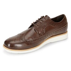 Van Heusen Men's Qwell Oxford, Brown, 9.5