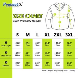 ProtectX 2-Pack Men High Visibility Lightweight Long Sleeve Hoodie, UPF 50+ Sun Protection T Shirts, SPF Outdoor UV Shirt, Neon Green - Medium