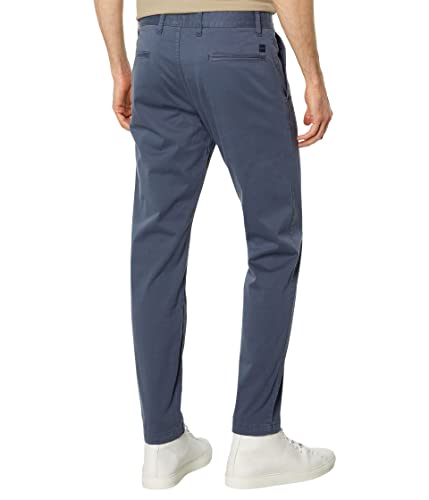 BOSS Men's Tapered Fit Cotton Blend Trousers, Medium Spruce Blue, 3632