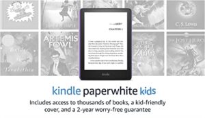kindle paperwhite kids (16 gb) – made for reading - access thousands of books with amazon kids+, 2-year worry-free guarantee
