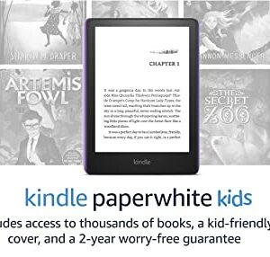 Kindle Paperwhite Kids (16 GB) – Made for reading - access thousands of books with Amazon Kids+, 2-year worry-free guarantee