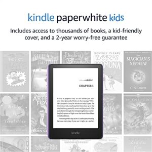 Kindle Paperwhite Kids (16 GB) – Made for reading - access thousands of books with Amazon Kids+, 2-year worry-free guarantee