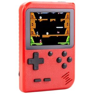 portable handheld games retro mini video games，handheld game console with 400 classical fc games 2.8" color screen，birthday for boys girls and adults (red)