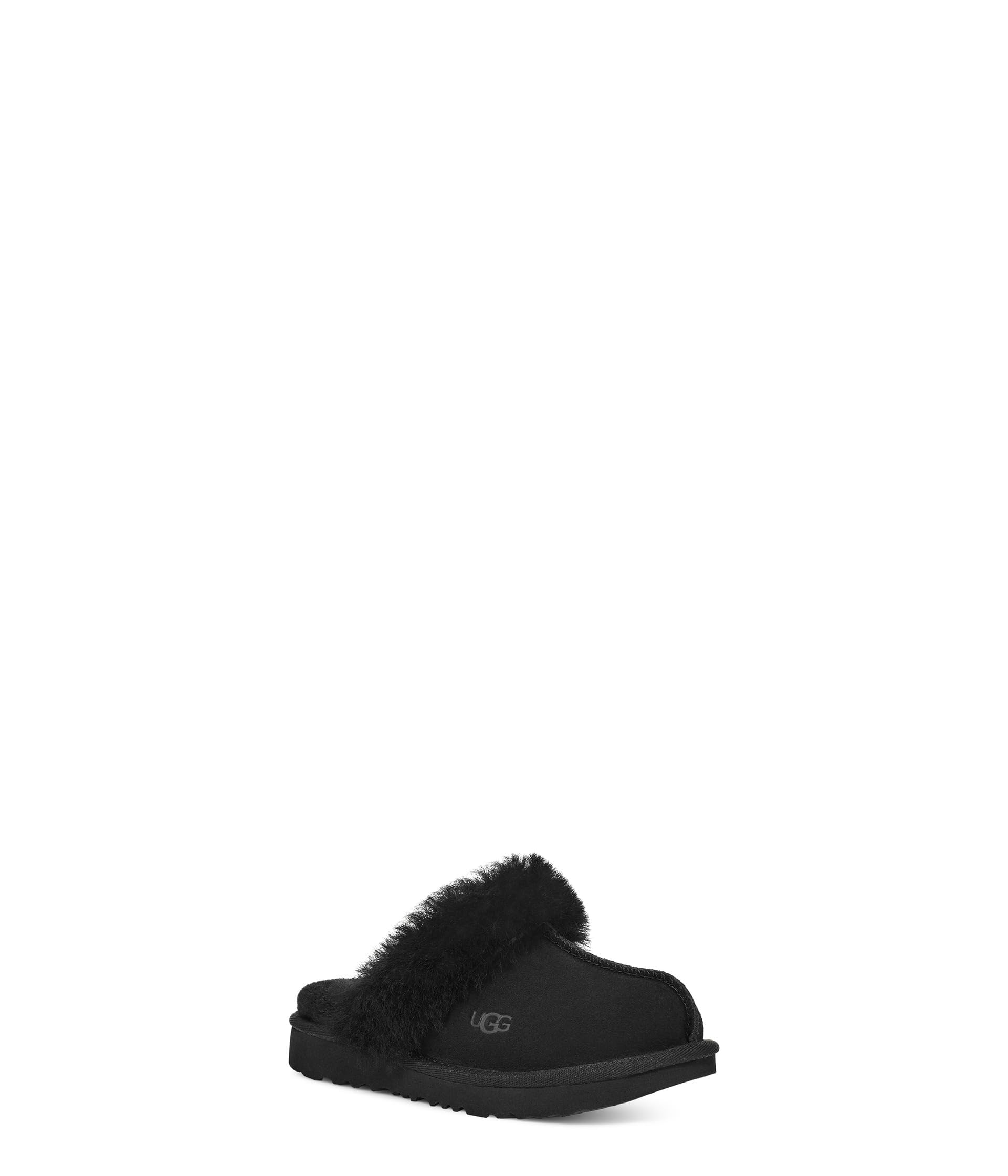 UGG K Cozy II Slipper, Black, 6 US Unisex Big Kid