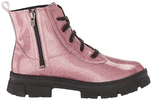 UGG Girls T Ashton LACE UP Fashion Boot, Glitter Pink, 12 Little Kid